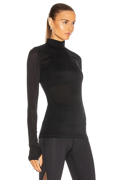 Shop Alala Mirage Turtleneck Top In Black