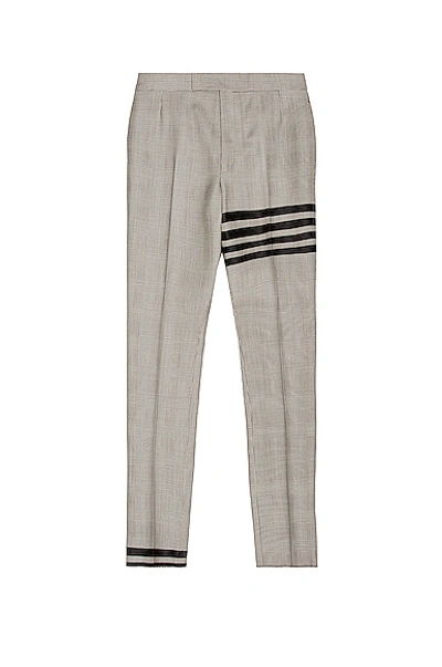 Shop Thom Browne 4 Bar Backstrap Trouser In Black & White