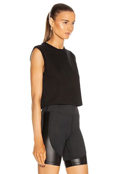 Shop Adam Selman Sport Cropped Muscle Tee In Black