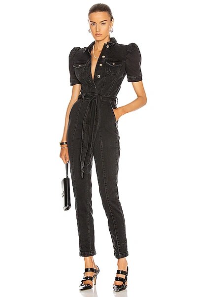 Shop Retroféte Tori Jumpsuit In Charcoal