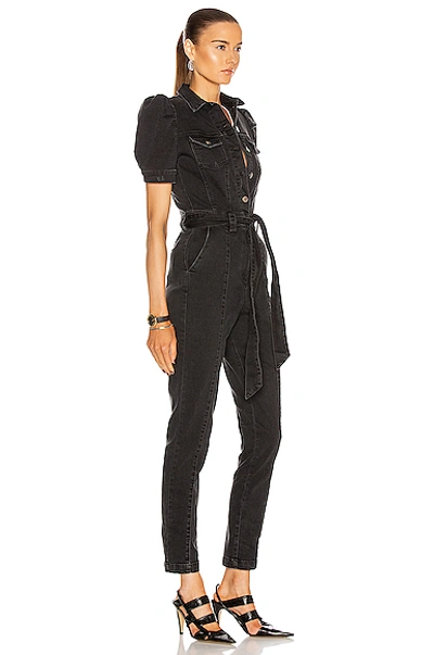 Shop Retroféte Tori Jumpsuit In Charcoal