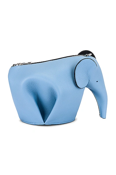 Shop Loewe Elephant Mini Bag In Light Blue