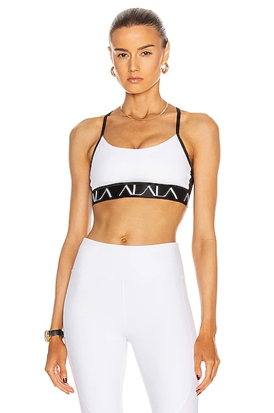 Shop Alala Crest Bra In White