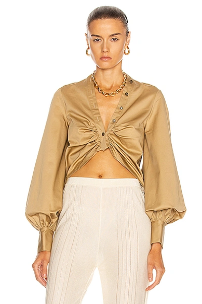 Shop Auteur Harri Top In Taupe