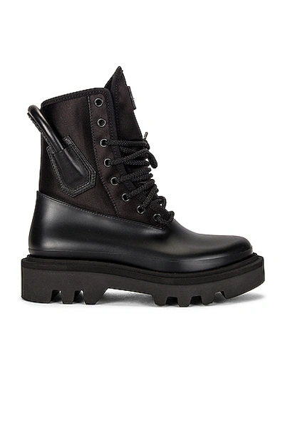 Shop Givenchy Combat Rainboots In Black