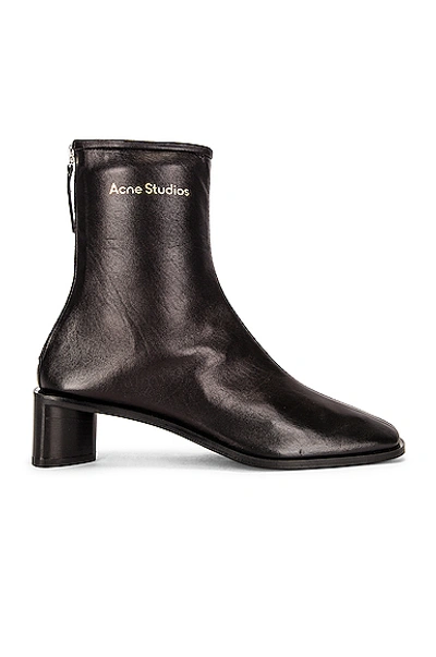 Shop Acne Studios Pointed Ankle Boot In Black & Black