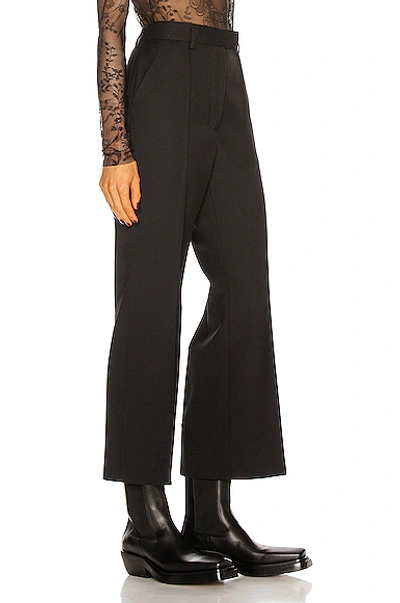 Shop Acne Studios Cropped Tailored Pant In Black