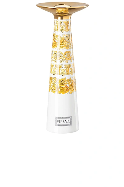 Shop Versace Medusa Rhapsody Vase/candleholder In White