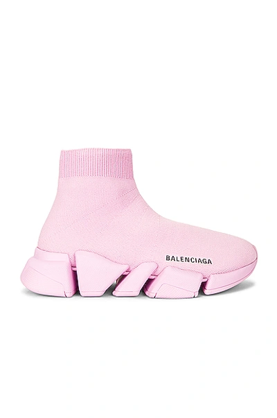 Shop Balenciaga 2.0 Speed Sneakers In Light Pink