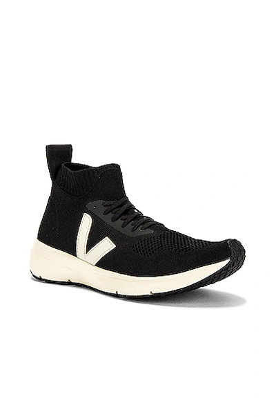 Shop Rick Owens Veja Sock Runner In Black & White & Black