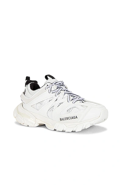 Shop Balenciaga Track Sneakers In White & Black