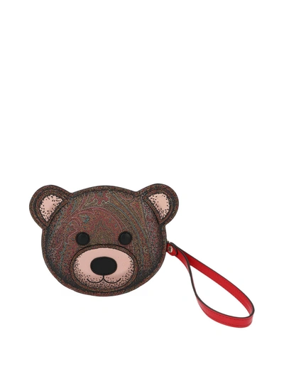 Shop Etro Toys Teddybear Pouch In Multicolor