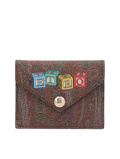 Shop Etro Toys Card Holder In Multicolor