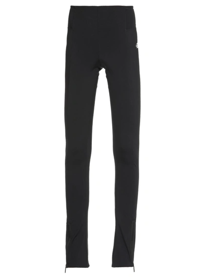 Shop Off-white Stretch Leggings In Black Whit