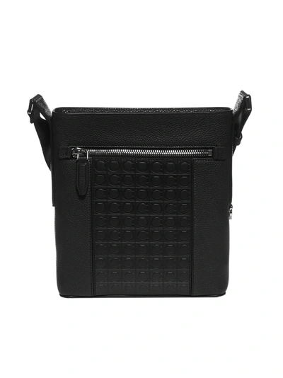 Shop Ferragamo Gancini-motif Leather Shoulder Bag In Nero Nero Nero
