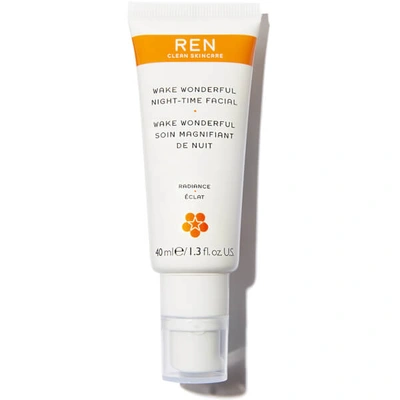 Shop Ren Clean Skincare Wake Wonderful Night-time Facial 40ml