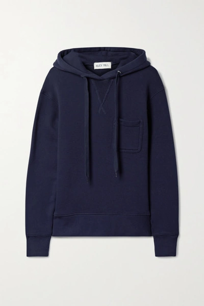 Shop Alex Mill Hollis French Cotton-terry Hoodie In Navy