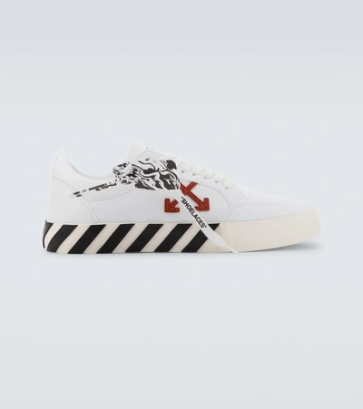 Shop Off-white Low Vulcanized Sneakers In White