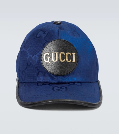 Shop Gucci Off The Grid Baseball Hat In Blue