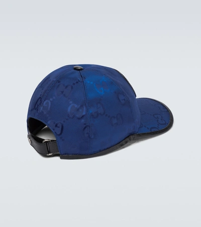 Shop Gucci Off The Grid Baseball Hat In Blue