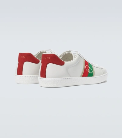 Shop Gucci Ace Gg Sneakers In White