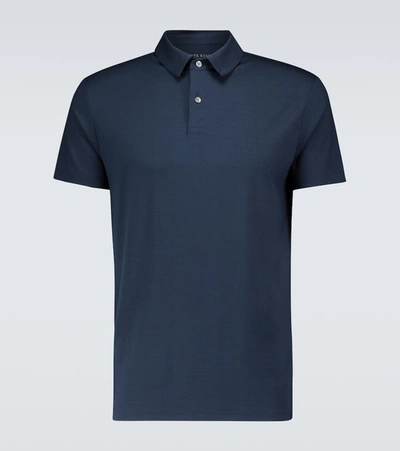 Shop Derek Rose Basel Polo Shirt In Blue