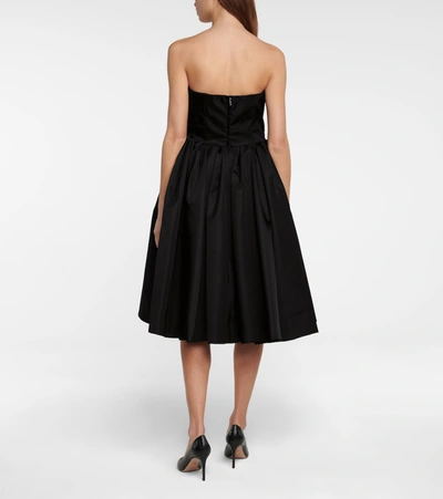 Shop Prada Re-nylon Gabardine Midi Dress In Black