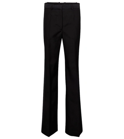 Shop Joseph Morissey Wool-blend Wide-leg Pants In Black