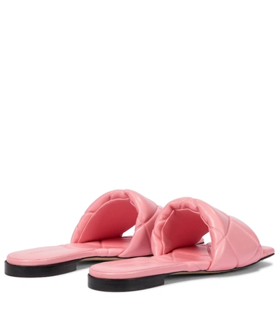 Shop Bottega Veneta Rubber Lido Sandals In Pink