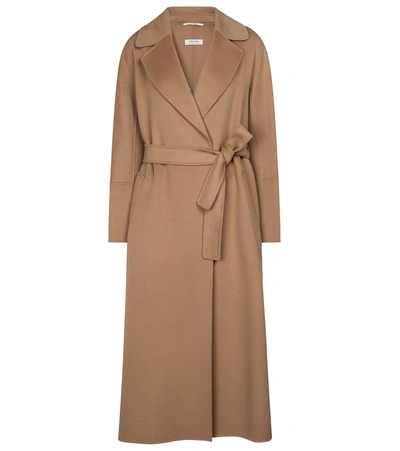 s Max Mara Elisa Double Wool Wrap Long Coat In Camel | ModeSens