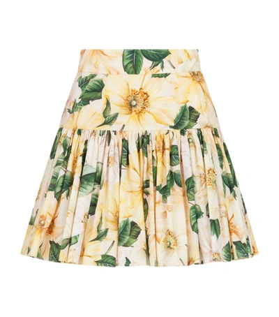 Shop Dolce & Gabbana Floral Print Mini Skirt