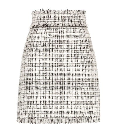 Shop Dolce & Gabbana Tweed Mini Skirt