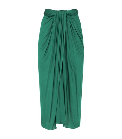 Shop Dolce & Gabbana Draped Midi Skirt