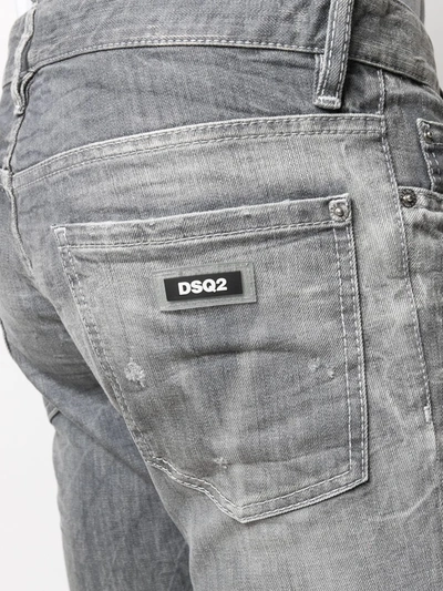 Shop Dsquared2 Denim Jeans In Grey