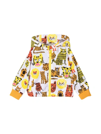 Shop Stella Mccartney White Jacket In Multicolor