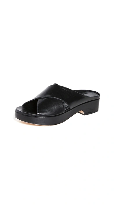 Shop By Far Iggy Slide Sandals In Black