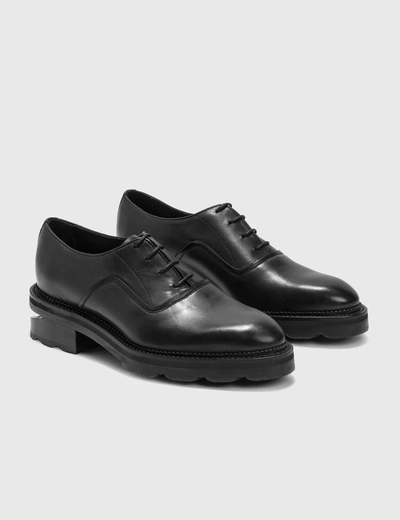 Shop Alexander Wang Andy Oxford Leather Shoes In Black