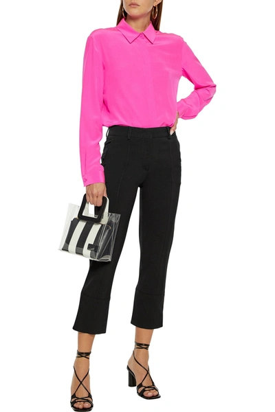 Shop Emilio Pucci Silk Crepe De Chine Shirt In Bright Pink