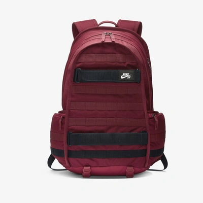 Shop Nike Sb Rpm Skate Backpack In Team Red,dark Obsidian,white