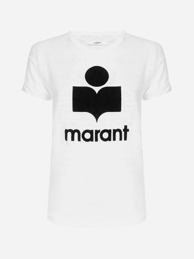 Shop Isabel Marant Étoile T-shirt Koldi In Lino