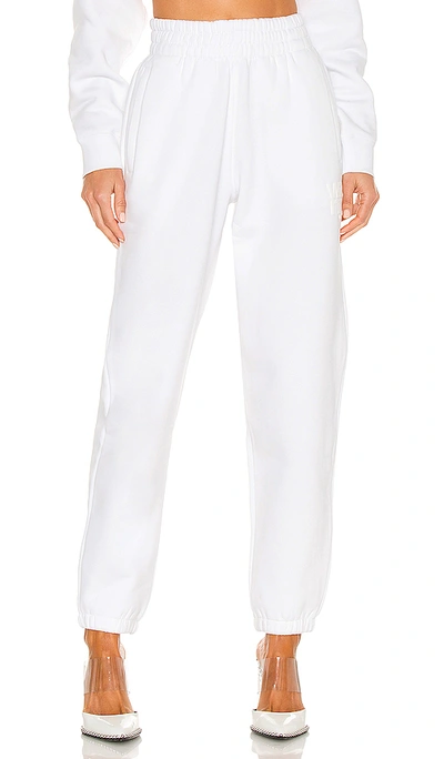 Shop Alexander Wang T Foundation Terry Classic Sweatpant In White