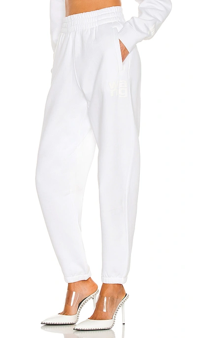 Alexander Wang T T By Alexander Wang Foundation Terry Sweatpants In White