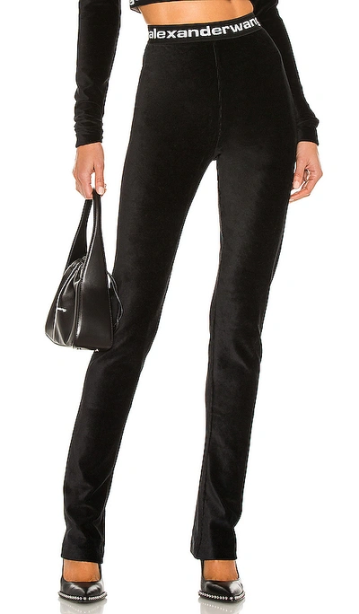 Shop Alexander Wang T Stretch Corduroy Flare Pant In Black