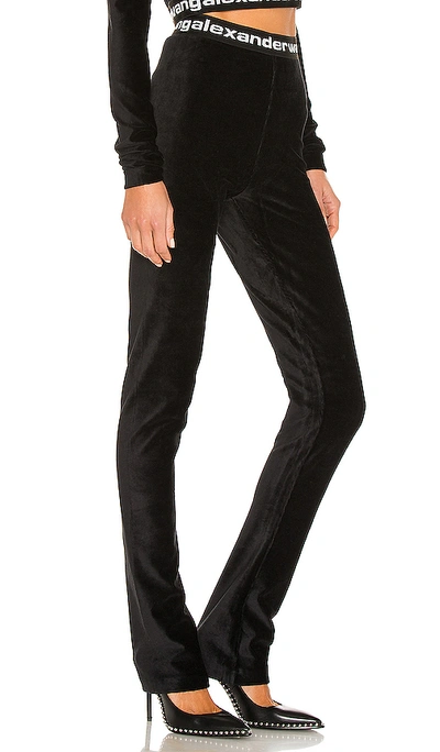 Shop Alexander Wang T Stretch Corduroy Flare Pant In Black