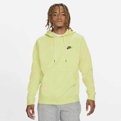Shop Nike Sportswear Men's Pullover Hoodie (limelight) In Limelight,dark Smoke Grey