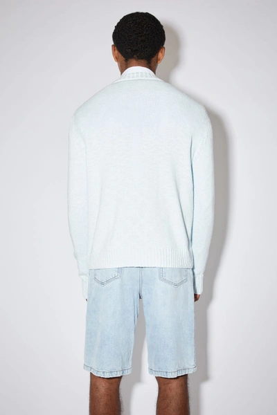 Shop Acne Studios Cotton Sweater Light Blue