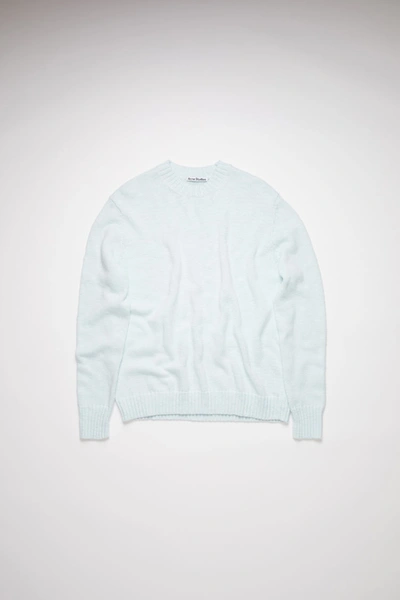 Shop Acne Studios Cotton Sweater Light Blue