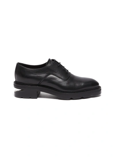 Shop Alexander Wang 'andy' Leather Oxford Shoes In Black