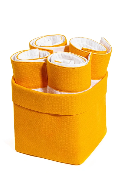 Shop Anim Towel Bundle In Yellow