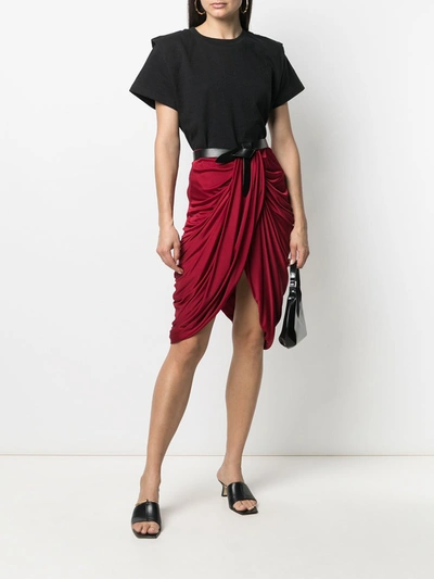 Shop Isabel Marant Dotina Skirt In Red